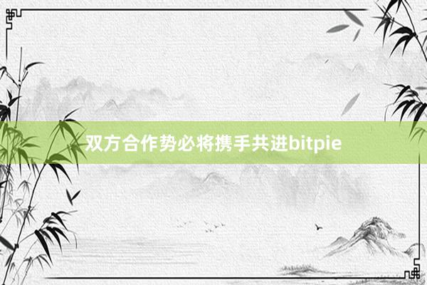 双方合作势必将携手共进bitpie