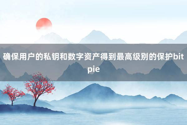 确保用户的私钥和数字资产得到最高级别的保护bitpie