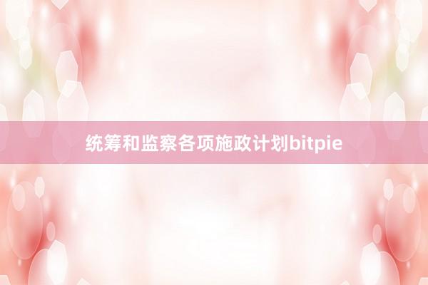 统筹和监察各项施政计划bitpie