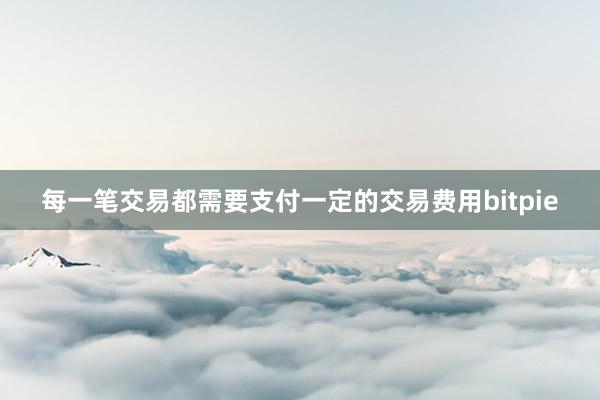 每一笔交易都需要支付一定的交易费用bitpie