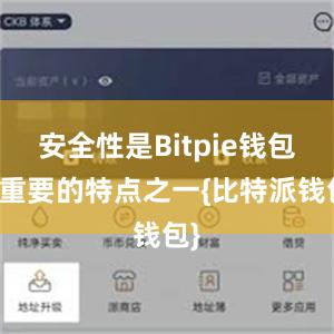 安全性是Bitpie钱包最重要的特点之一{比特派钱包}