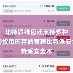 比特派钱包还支持多种加密货币的存储管理比特派安全不