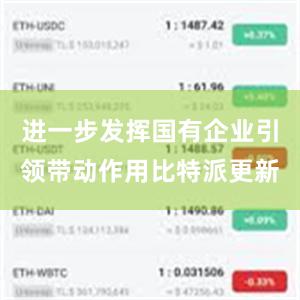 进一步发挥国有企业引领带动作用比特派更新