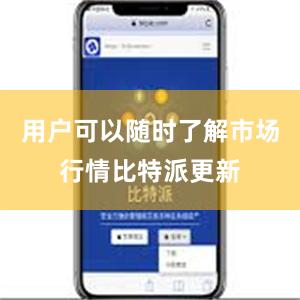 用户可以随时了解市场行情比特派更新