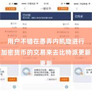 用户不错在愚弄内凯旋进行加密货币的交易来去比特派更新